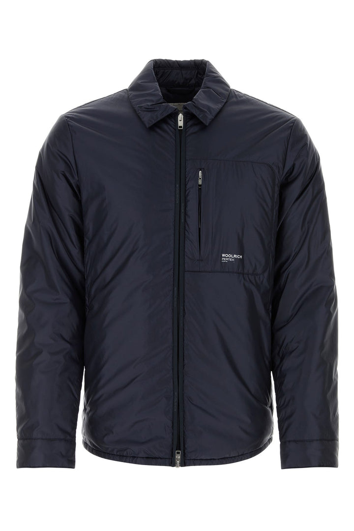 Midnight blue nylon jacket