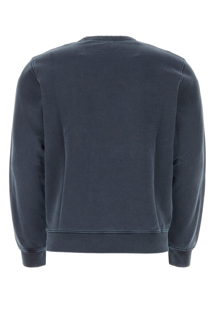 Denim blue cotton sweatshirt