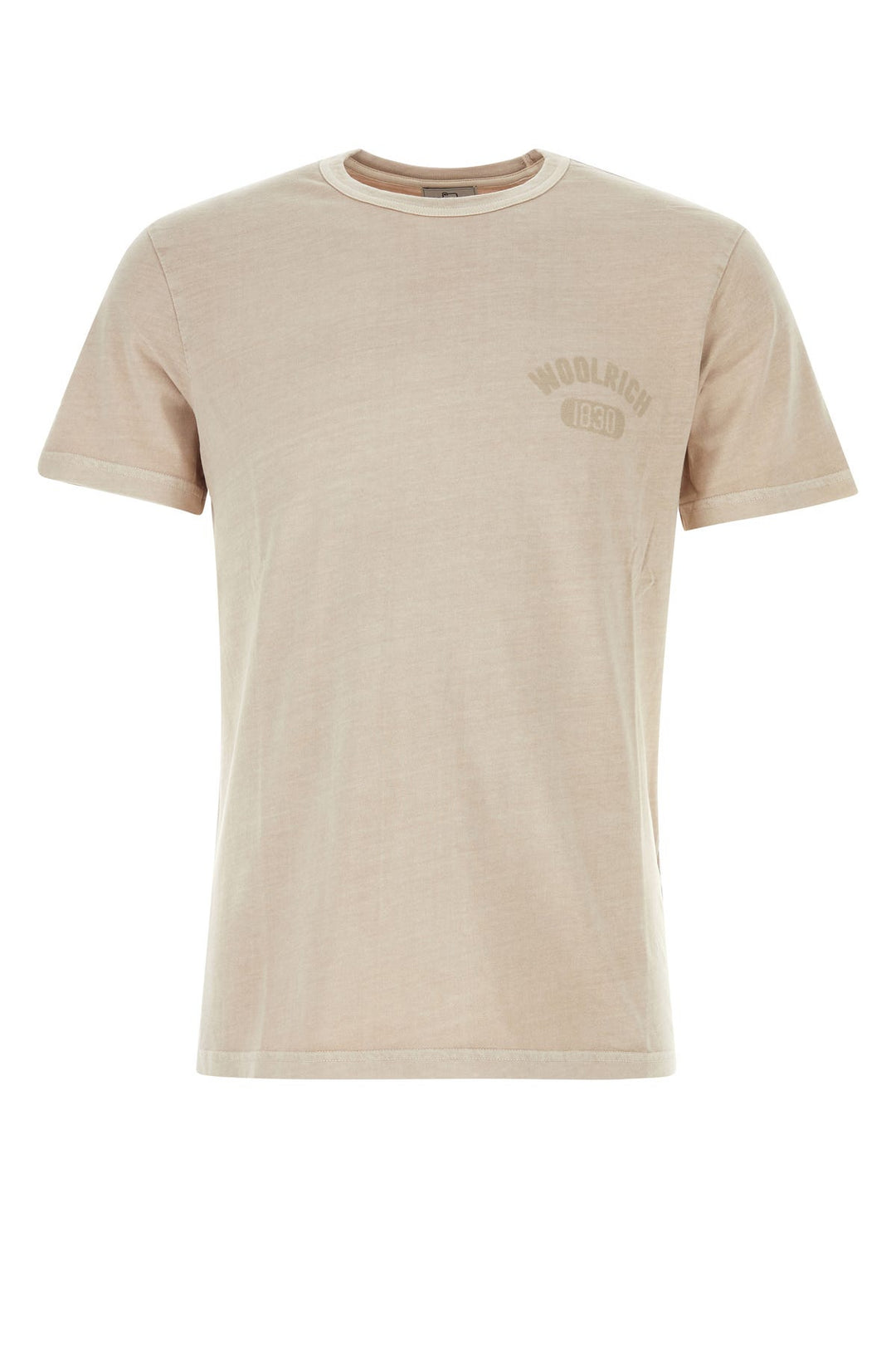 Melange cappuccino cotton t-shirt