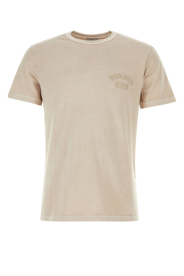 Melange cappuccino cotton t-shirt