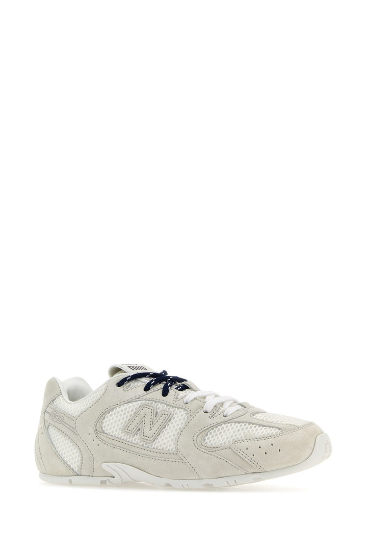 White suede and mesh 530 SL New Balance x Miu Miu sneakers