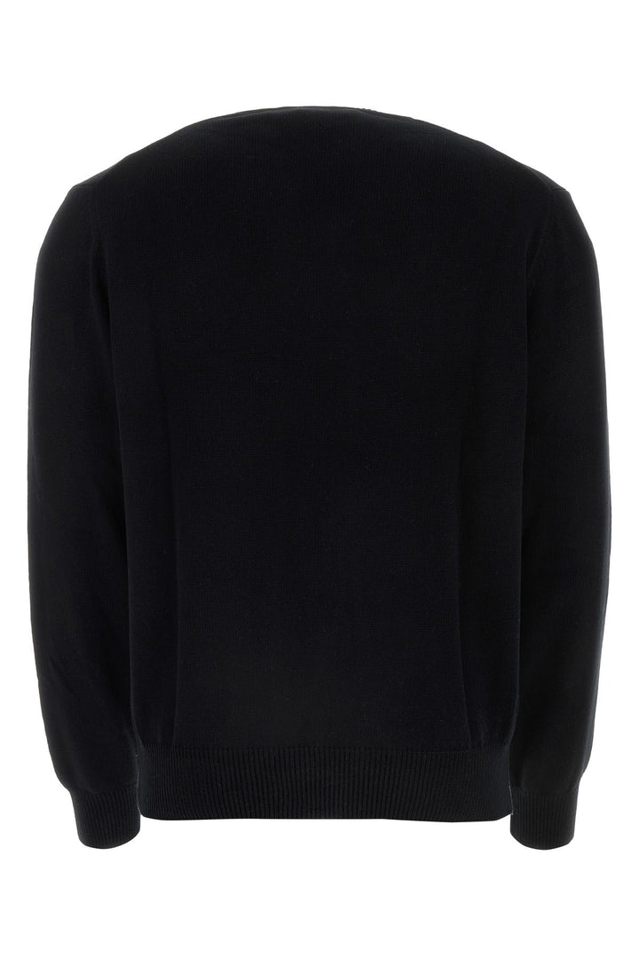 Black cotton blend Alex sweater