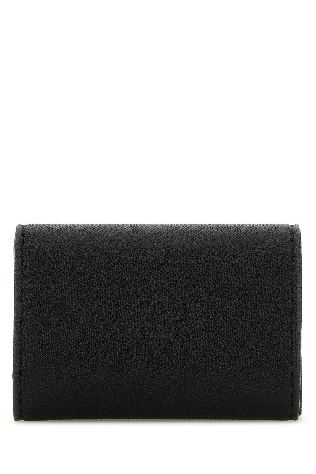 Black synthetic leather wallet