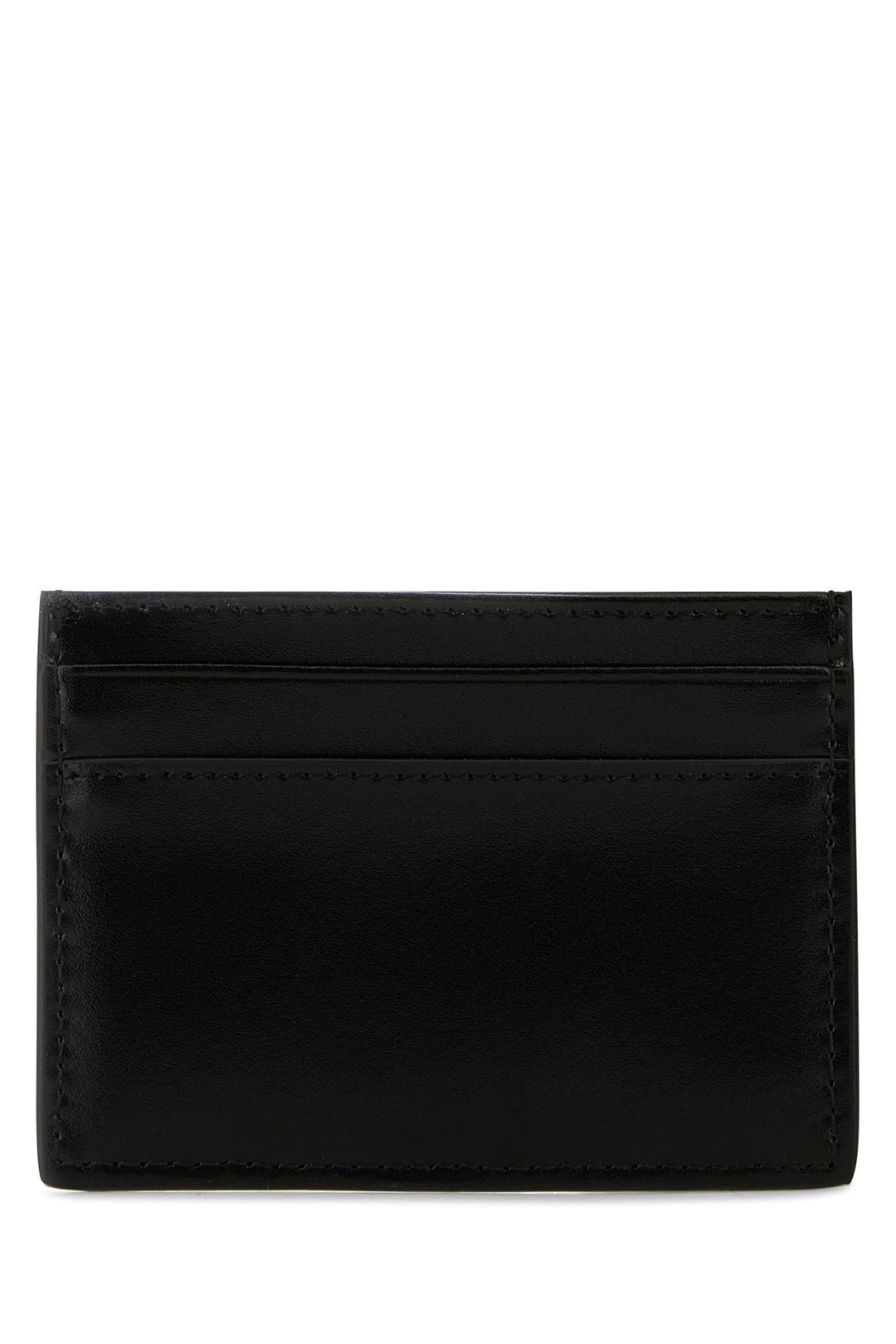 Black leather card holder