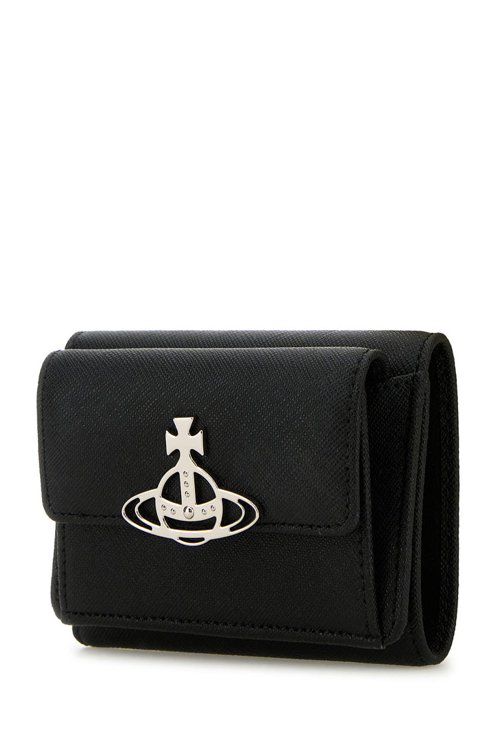 Black leather wallet