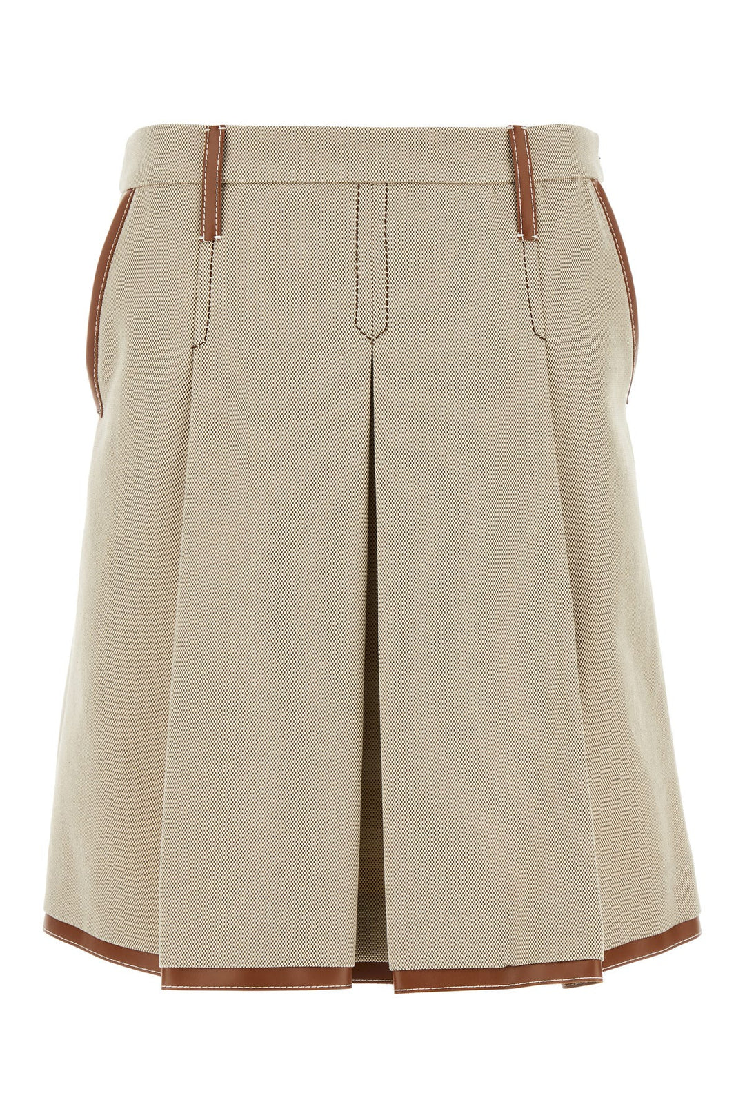 Two tone canvas skirt