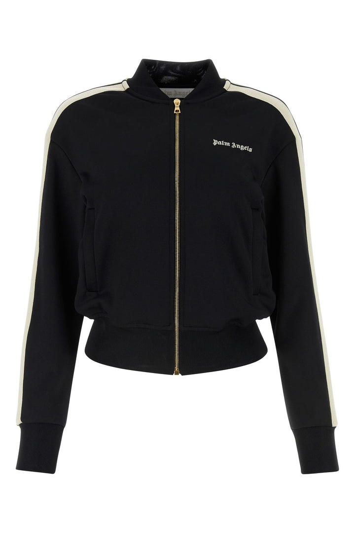 Black polyester sweatshirt