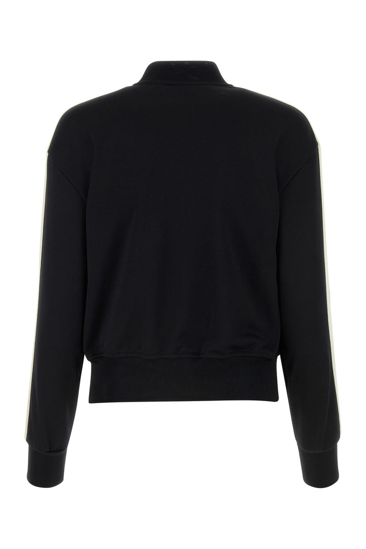 Black polyester sweatshirt