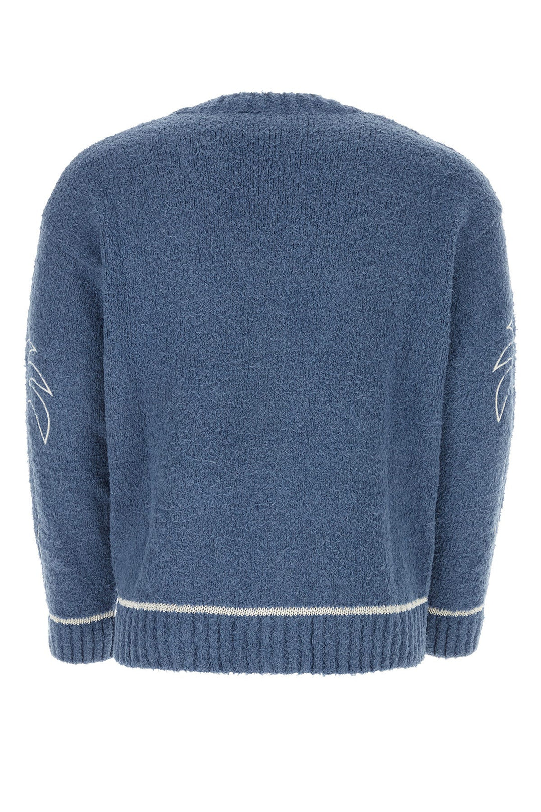 Air Force blue cotton blend cardigan