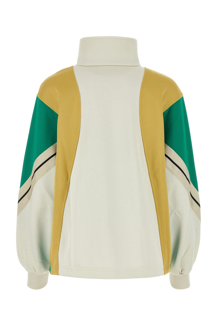 Multicolor polyester blend sweatshirt