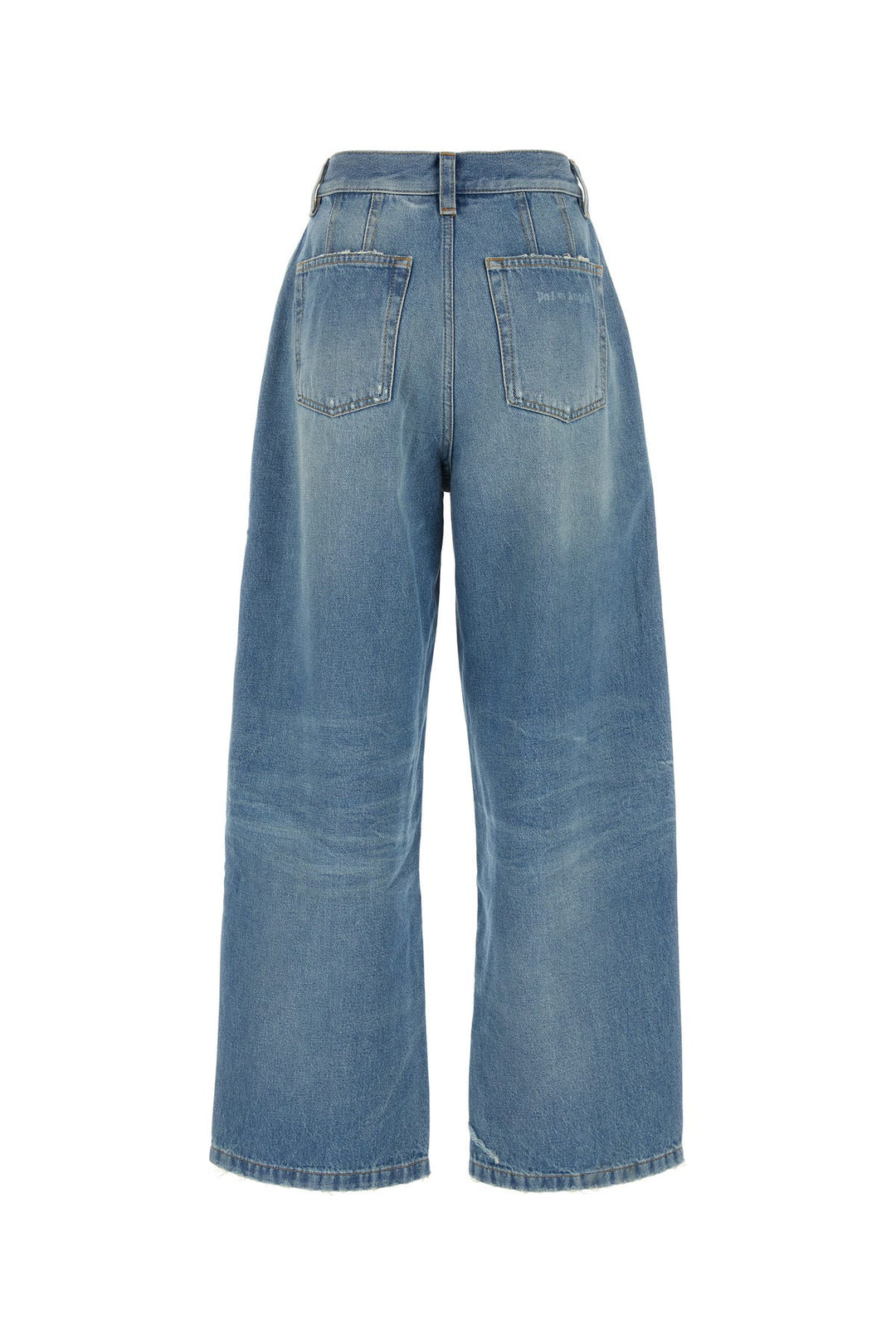 Denim wide-leg jeans