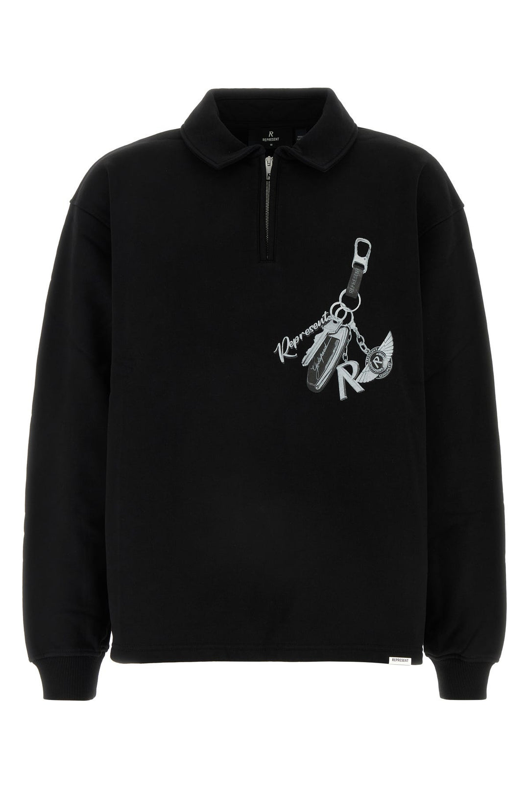 Black cotton sweatshirt