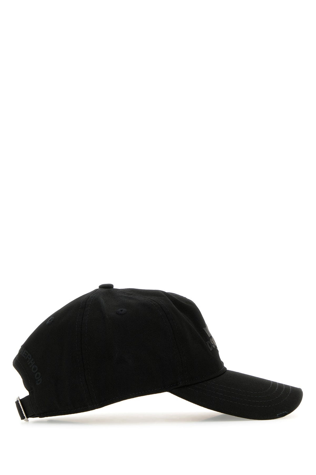 Black cotton baseball cap