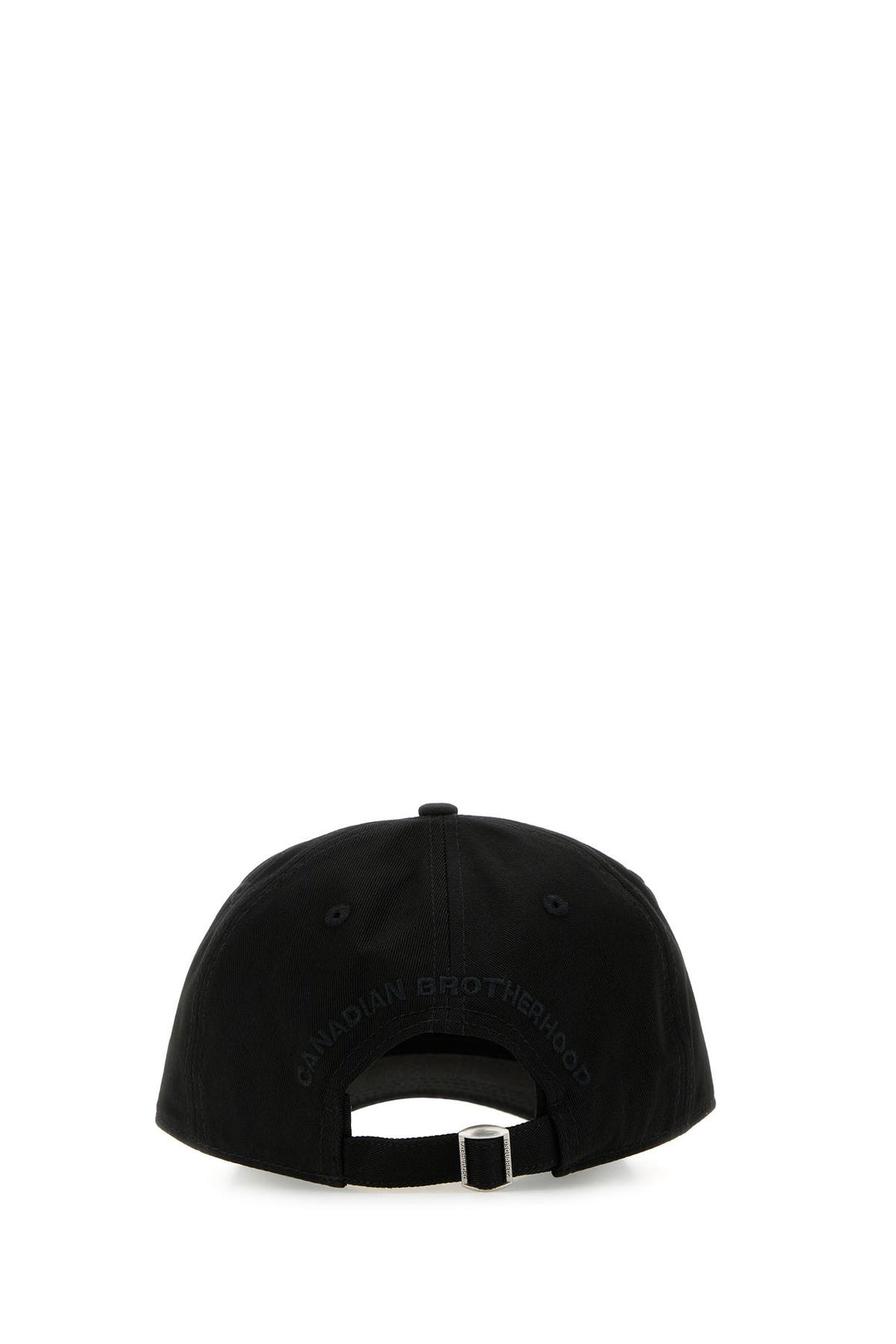 Black cotton baseball cap