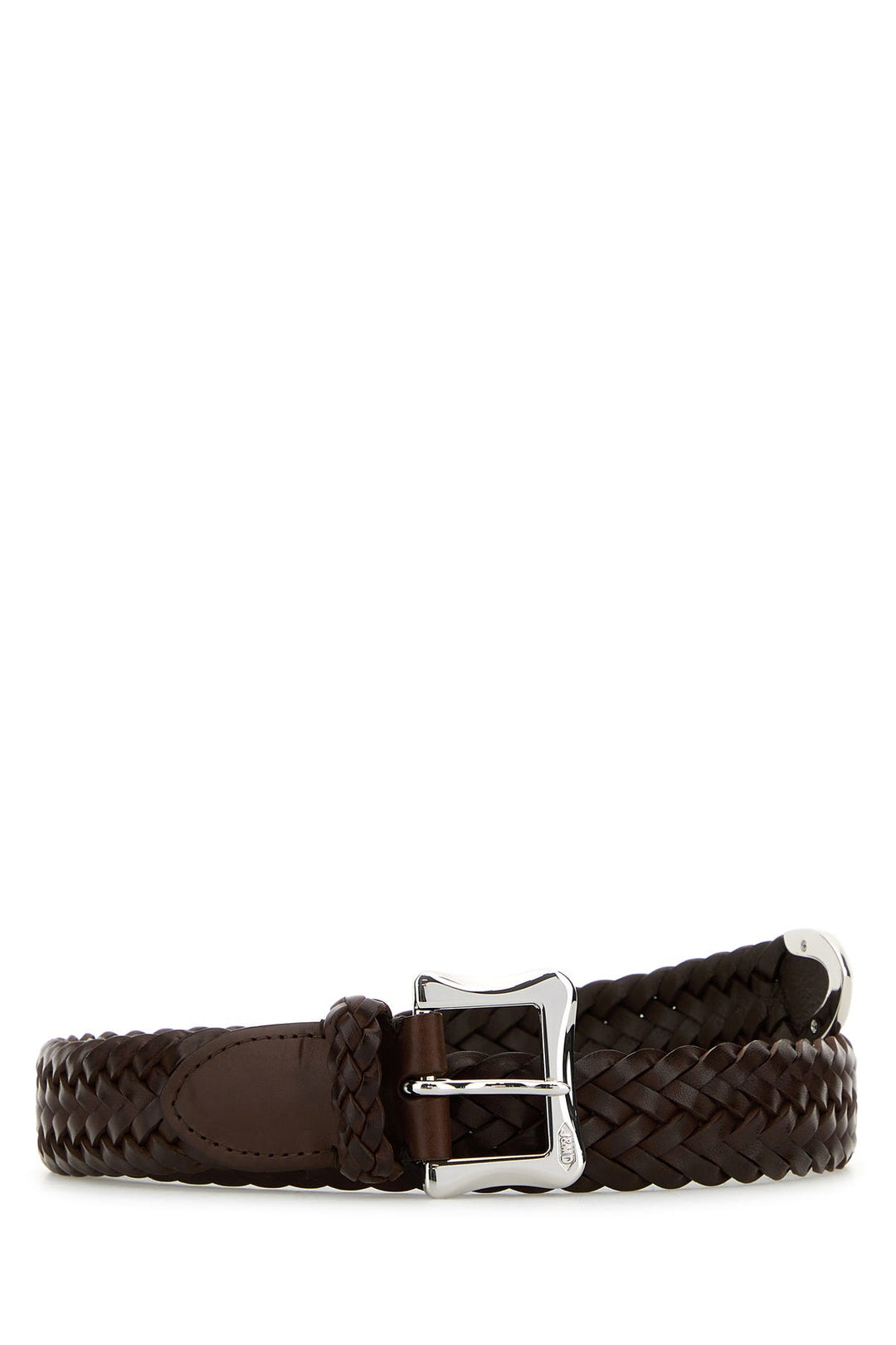 Brown leather belt