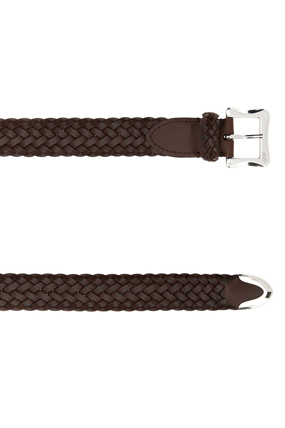 Brown leather belt