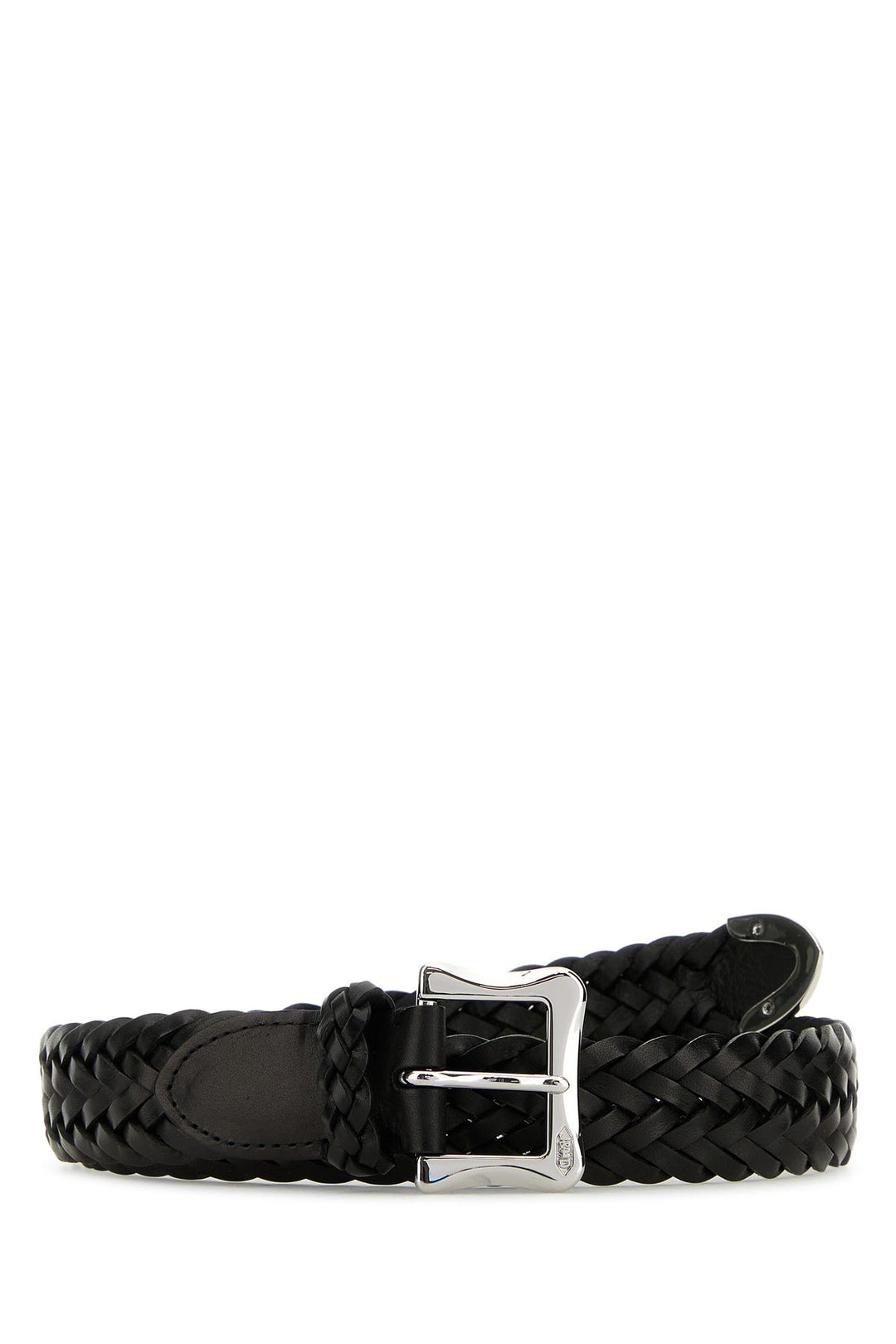 Black leather belt