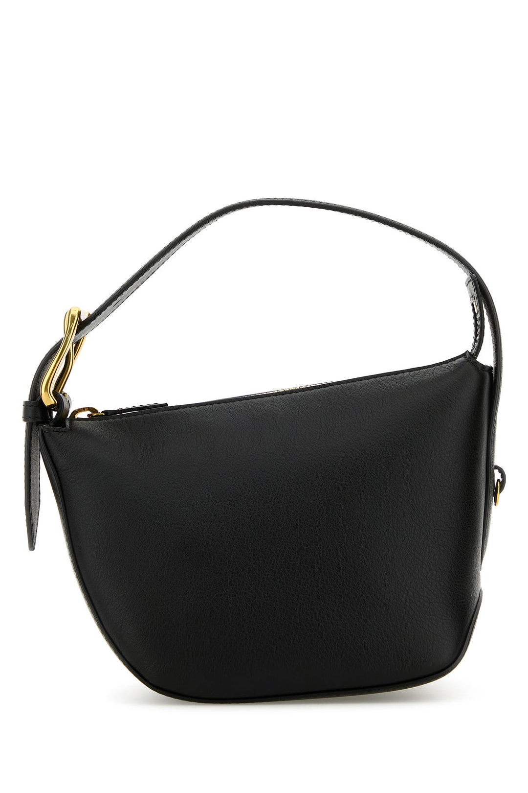 Black leather Zip Quiver handbag