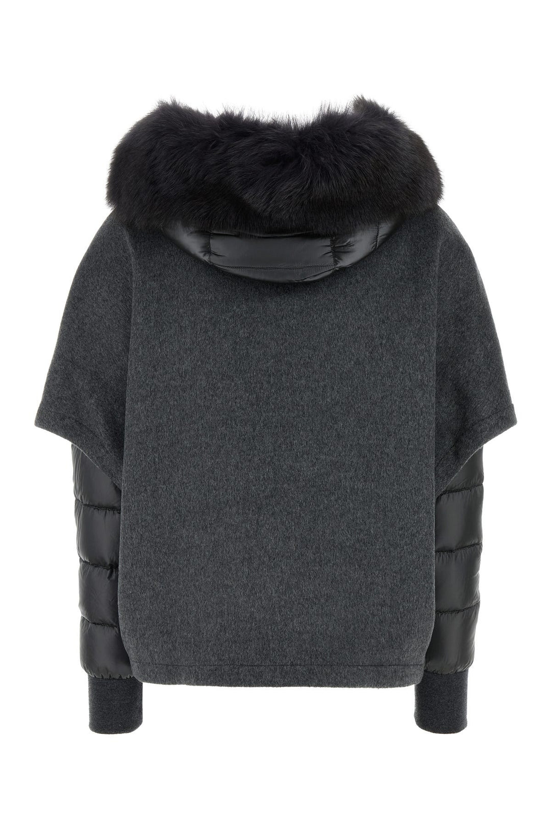 Dark grey polyester Pegaso down jacket