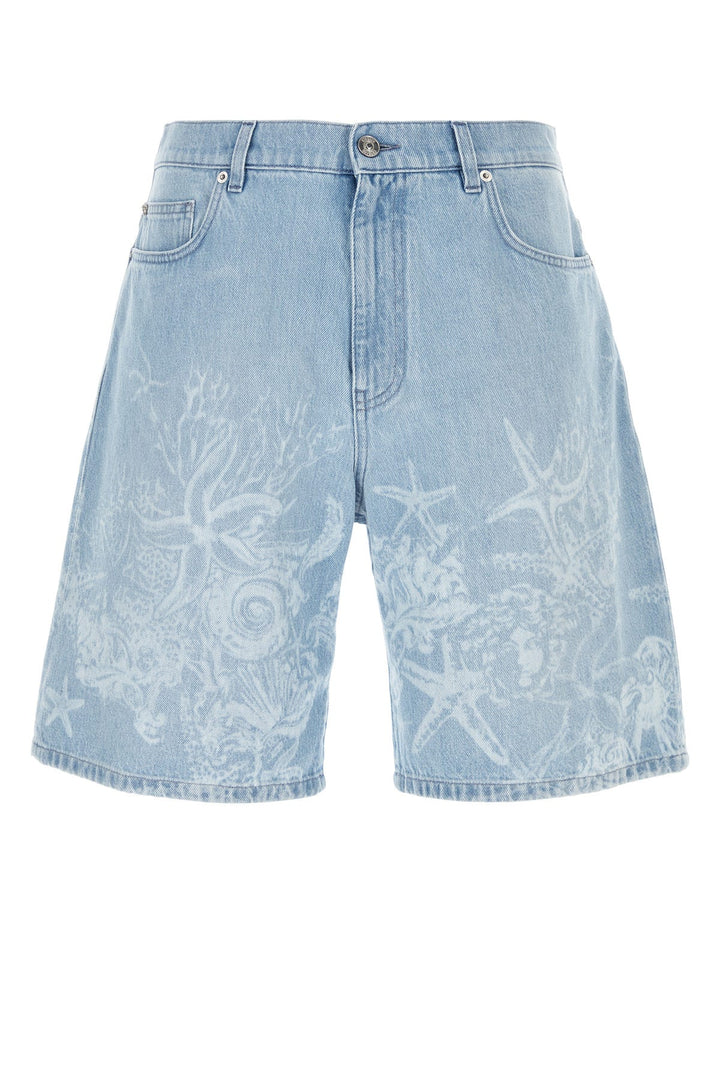 Denim bermuda shorts