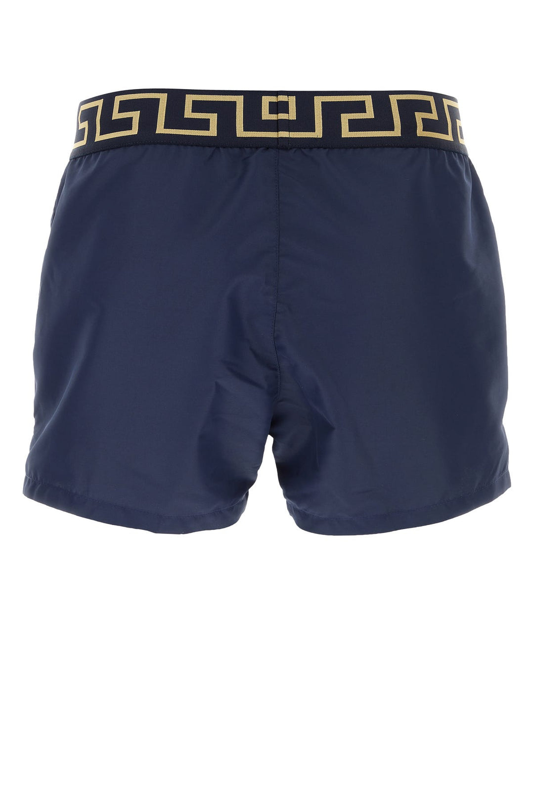 Blue polyester swimming shorts