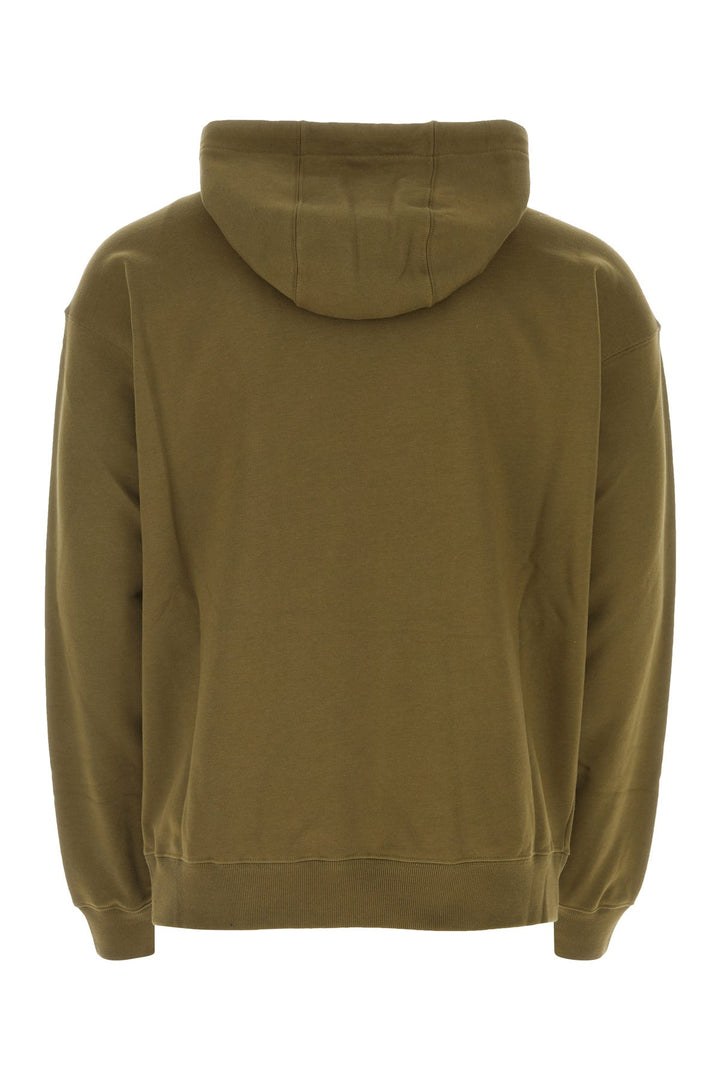 Army green cotton sweatshirt