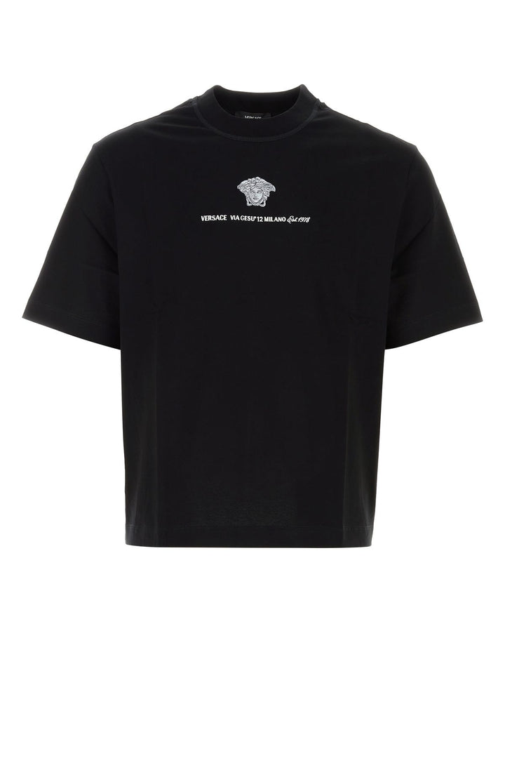 Black cotton t-shirt