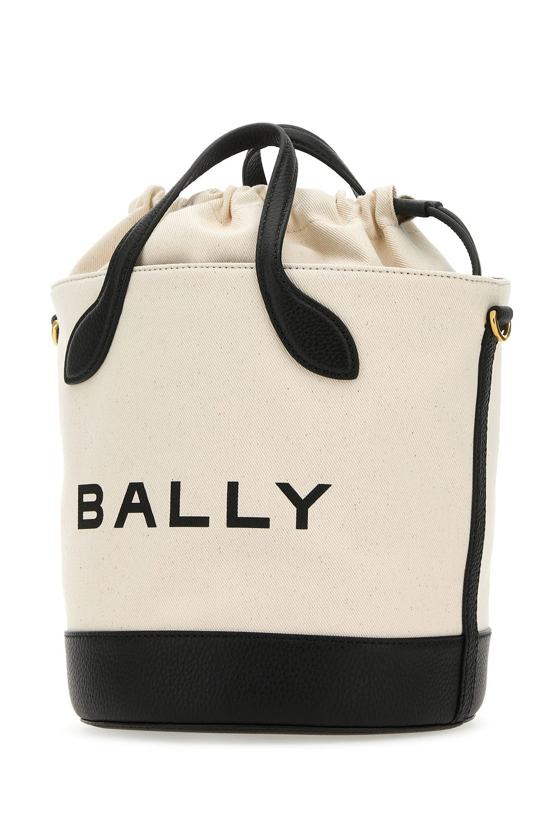 Ivory canvas Bar bucket bag