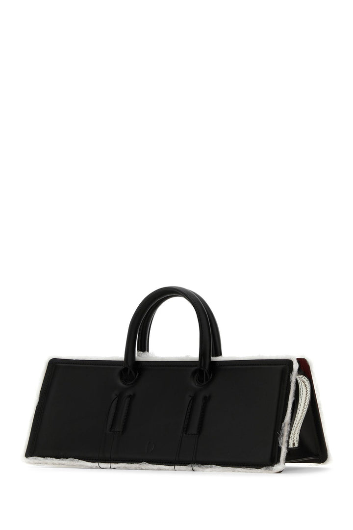 Black leather Otto handbag