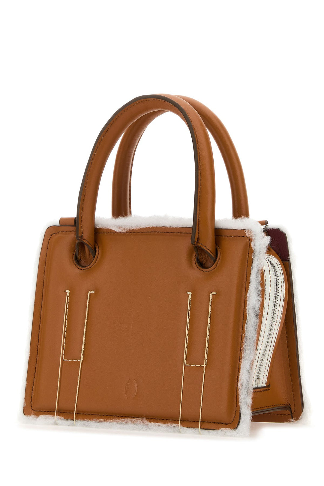 Brown leather Mini Otto handbag