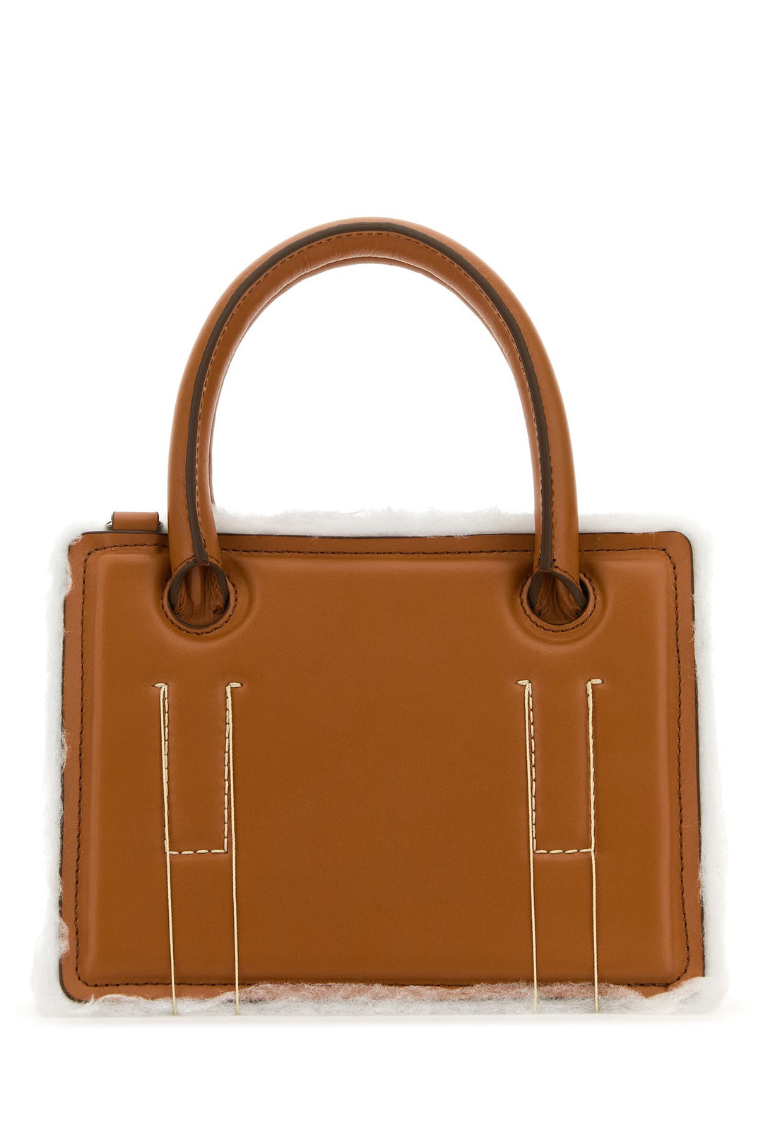 Brown leather Mini Otto handbag