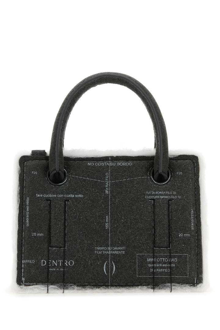 Grey leather Mini Otto handbag