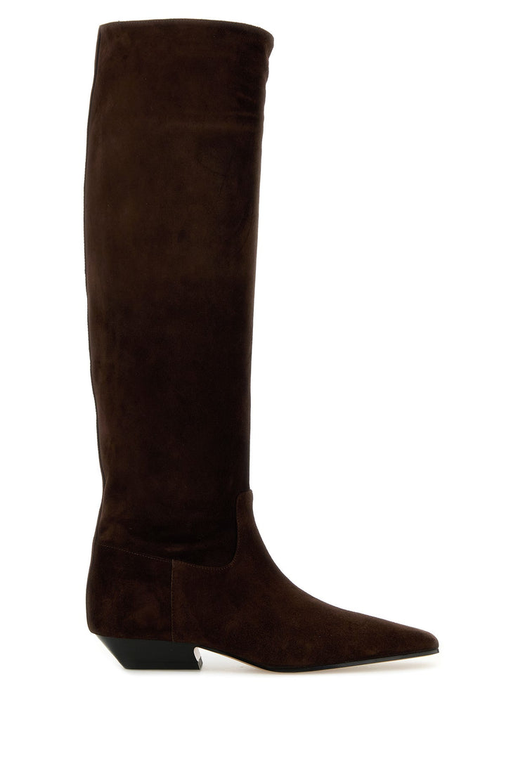 Brown suede Marfa boots