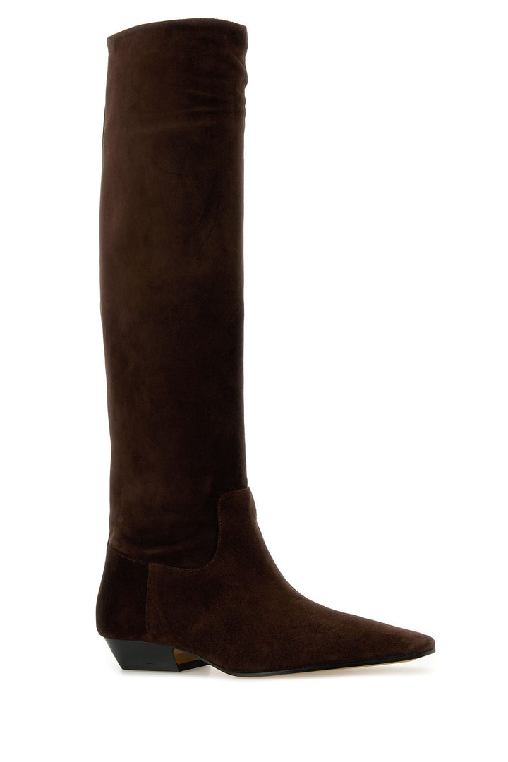 Brown suede Marfa boots