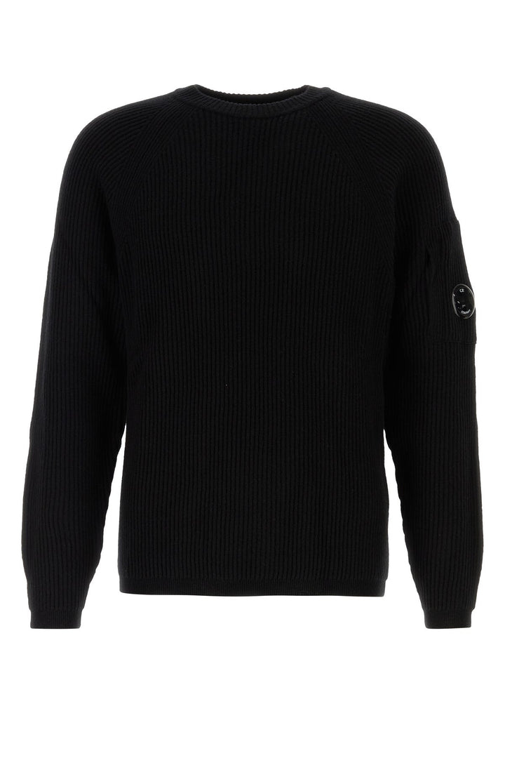 Black wool blend sweater