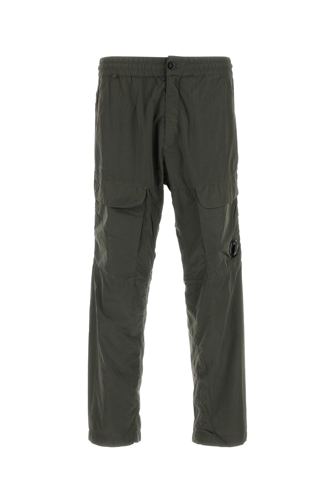 Army green nylon cargo pant