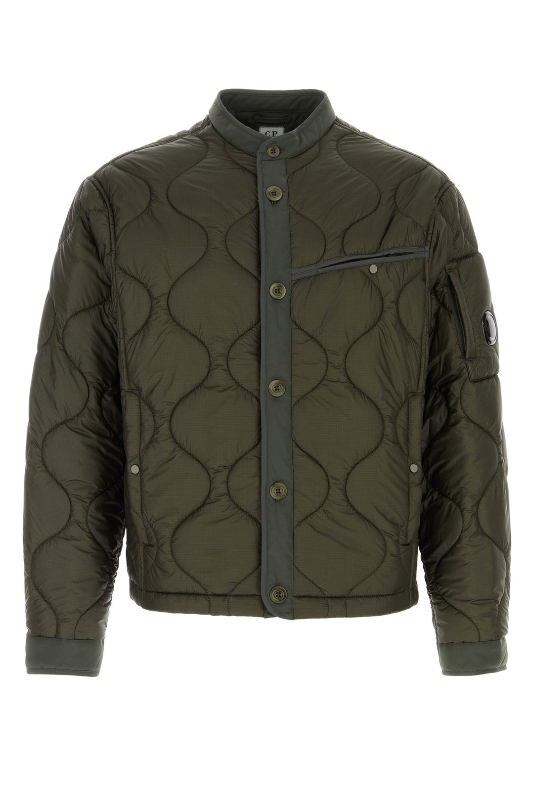 Army green nylon jacket