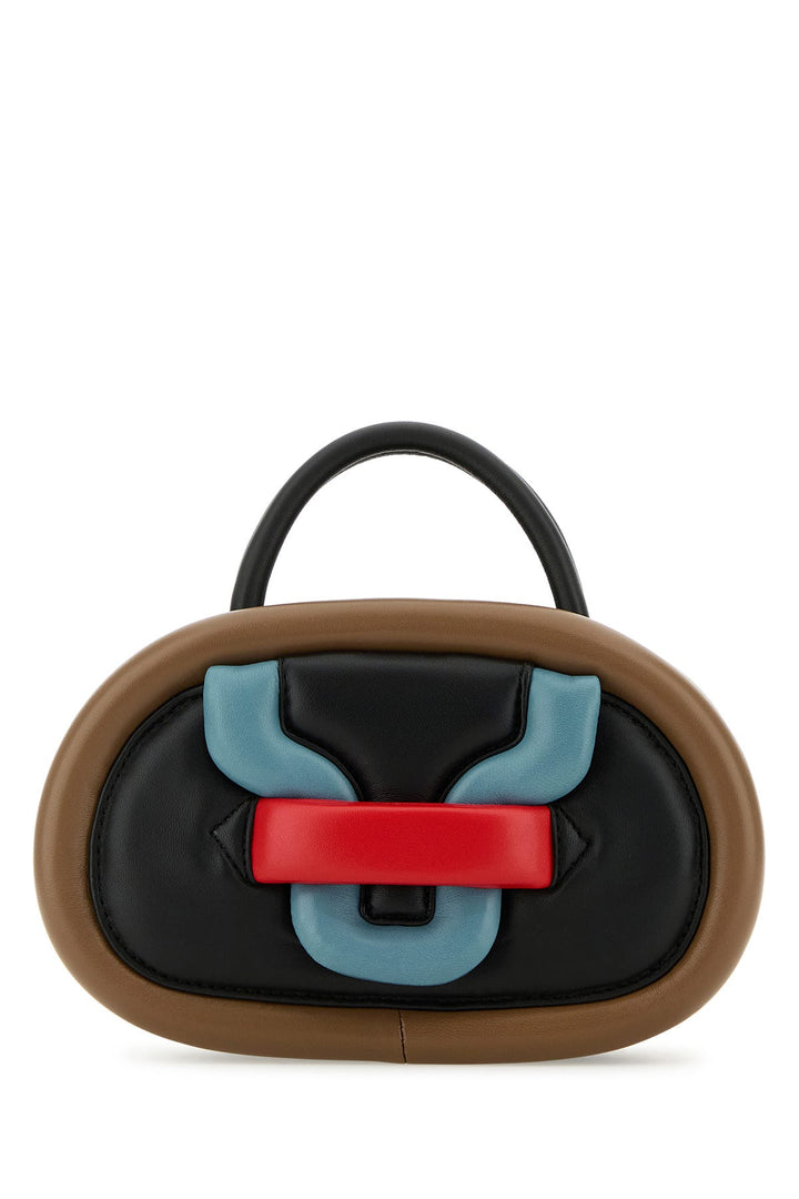 Multicolor leather mini Alpha Strike handbag