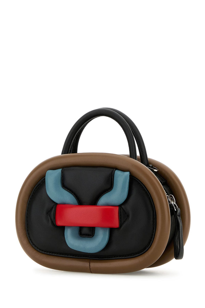 Multicolor leather mini Alpha Strike handbag