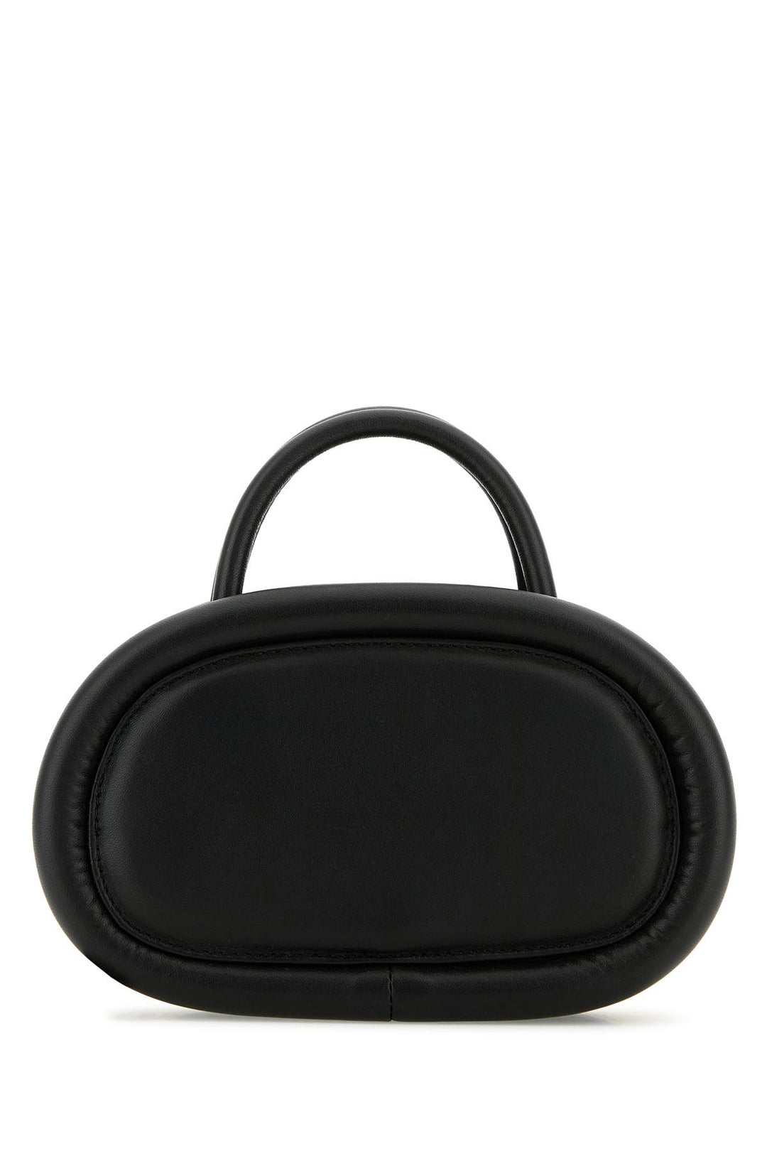 Black leather mini Alpha Strike handbag