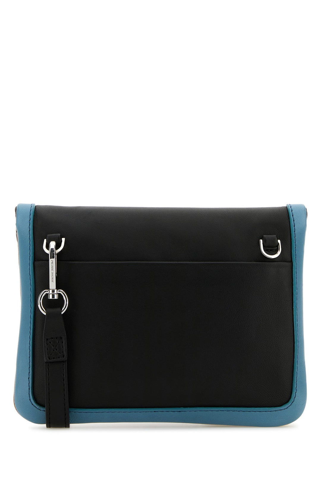 Multicolor leather Alpha clutch