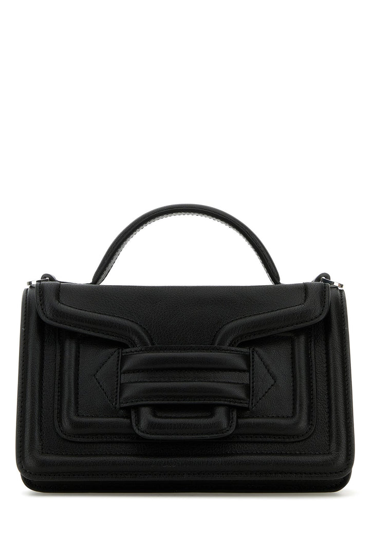 Black leather Alpha handbag