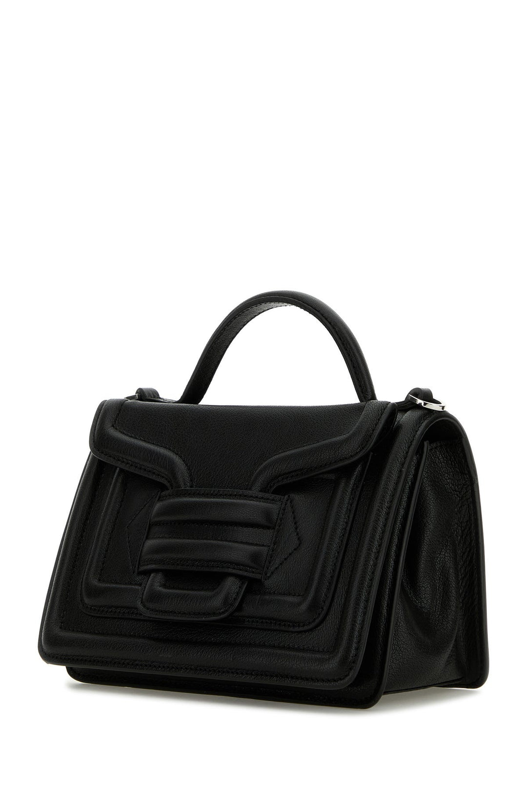 Black leather Alpha handbag