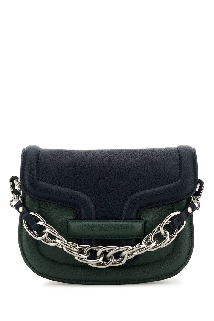 Two-tone leather mini Alphaville handbag