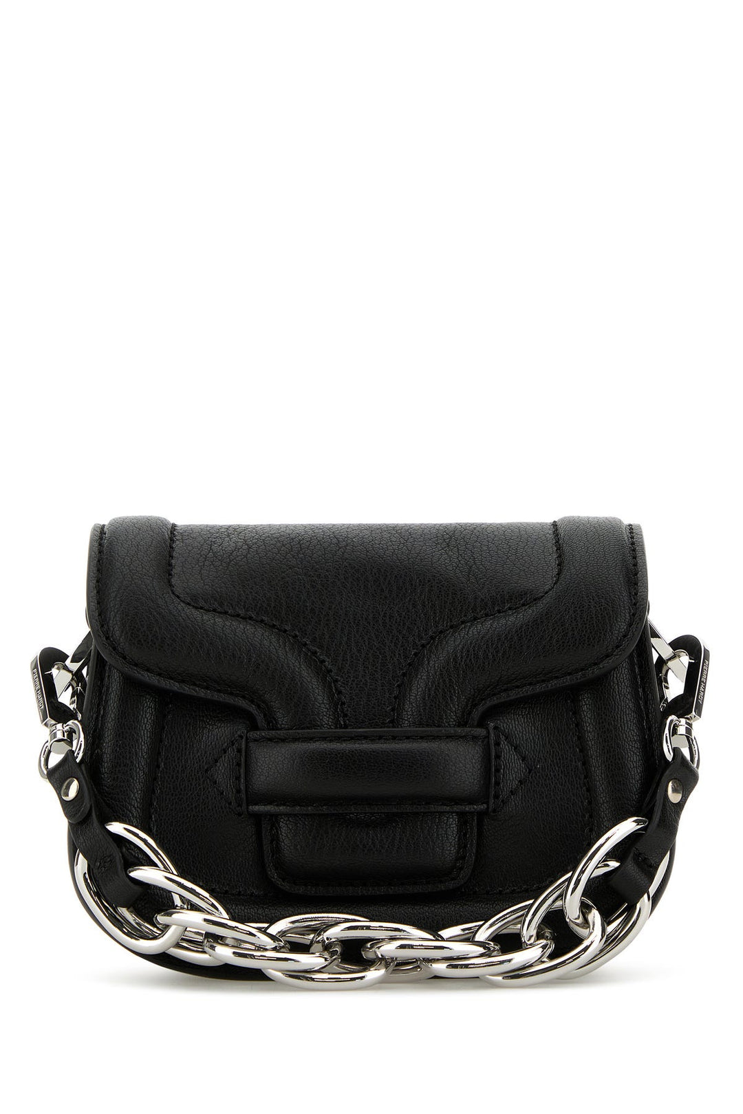 Black leather micro Alphaville handbag