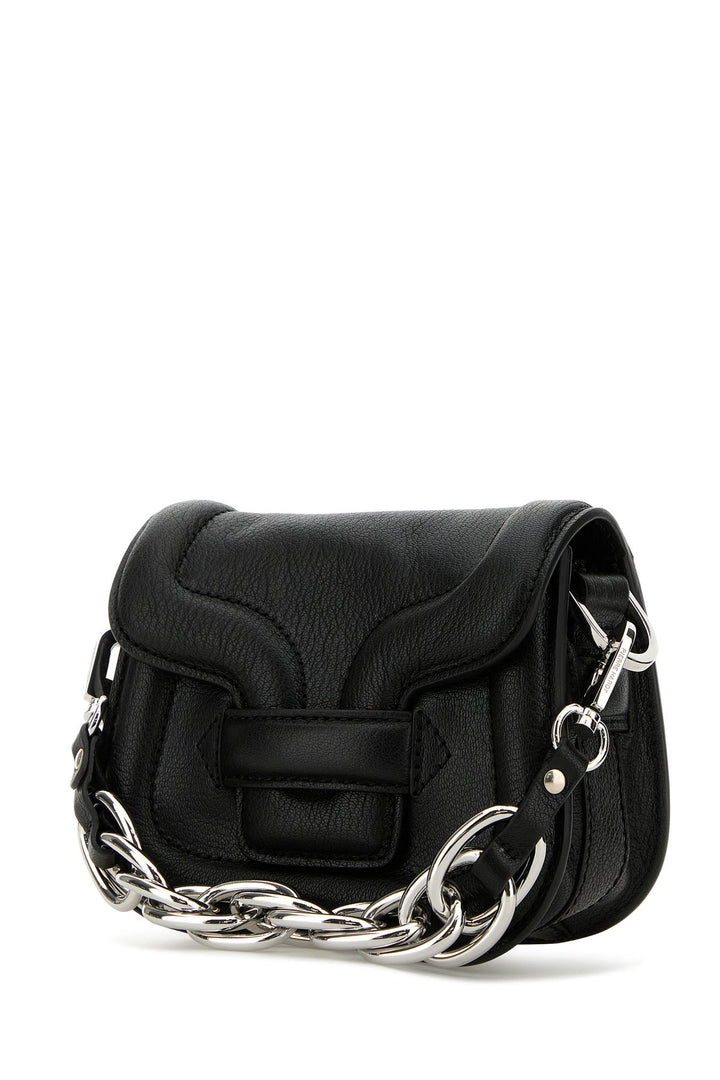 Black leather micro Alphaville handbag