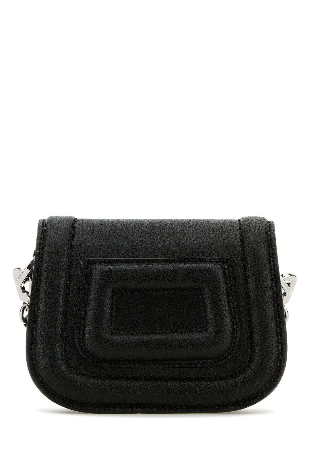 Black leather micro Alphaville handbag