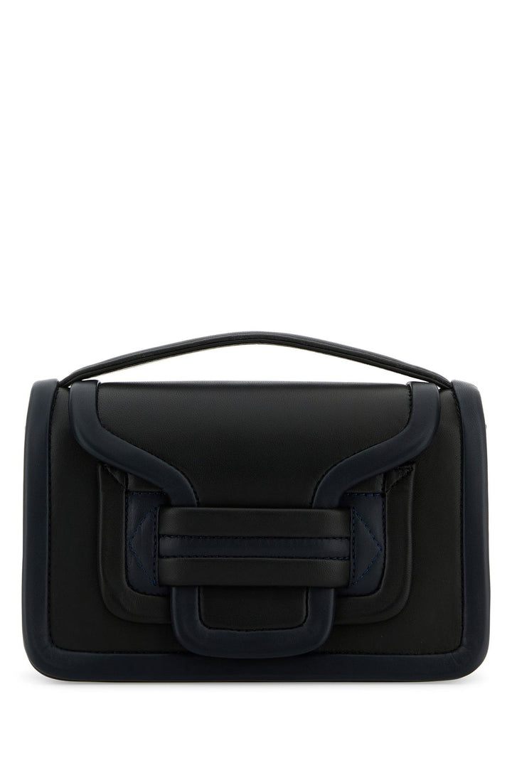 Two-tone leather Alpha handbag