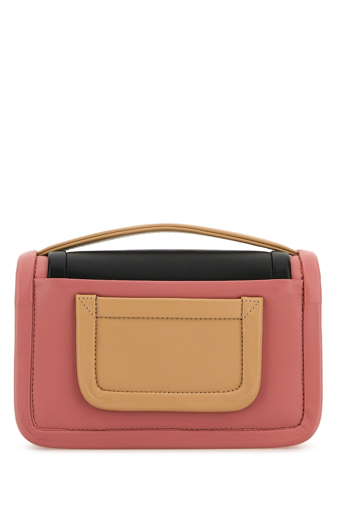 Multicolor leather Alpha handbag