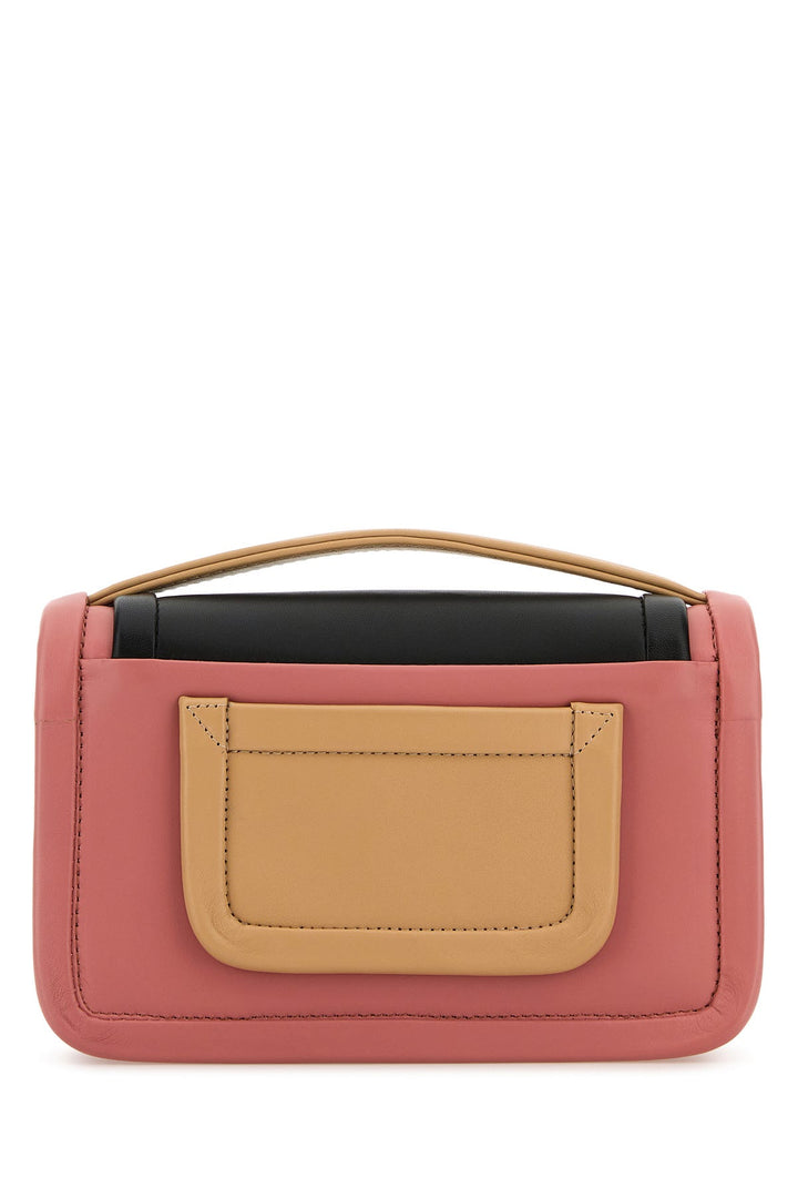 Multicolor leather Alpha handbag